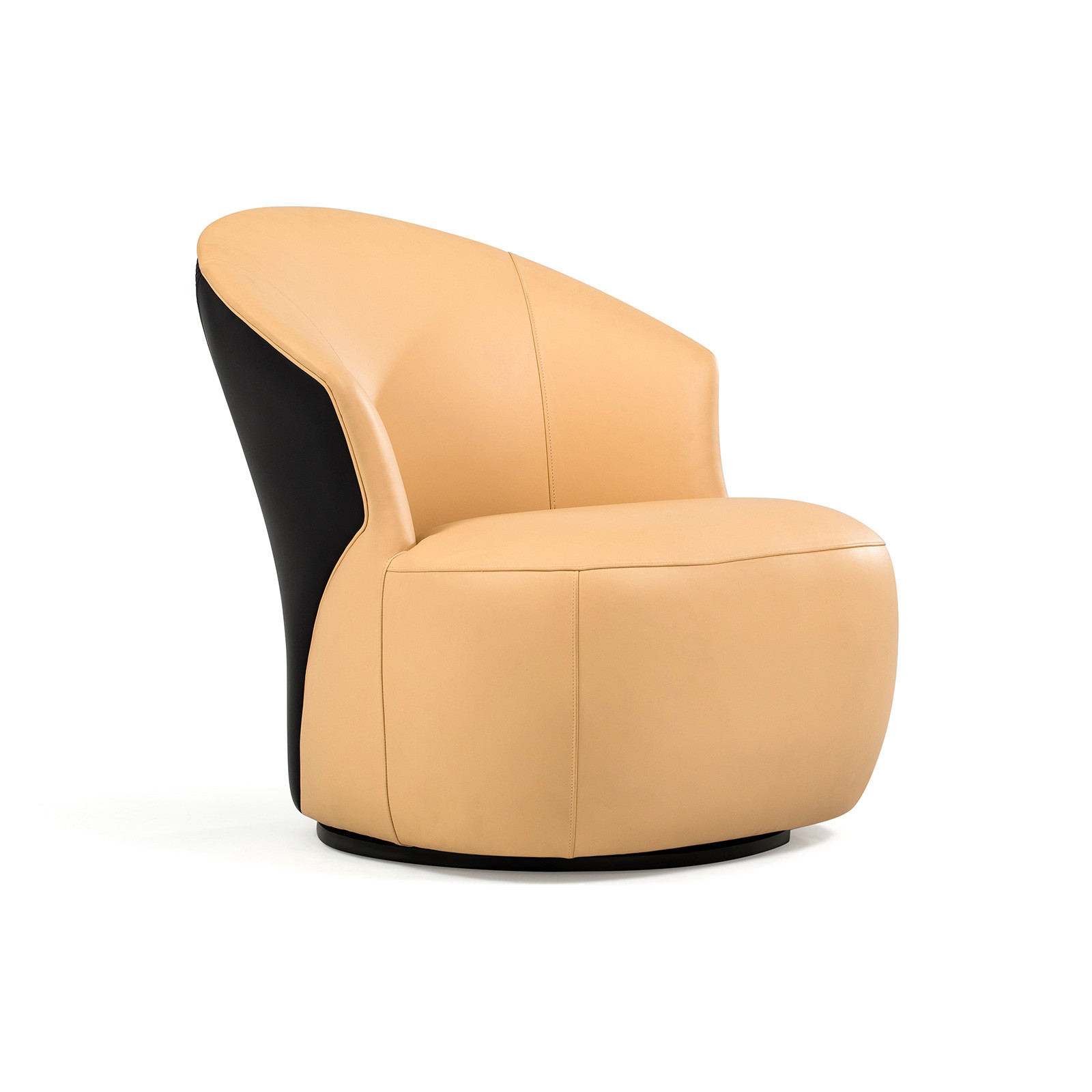 Customzied hotel furniture Walnut wood leisure sofas mixed Fabric with Leather upholstered cushion