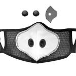 5Ply PM2.5 Protective Filter Face Mask with 2 exhalation valves Outdoor Sports