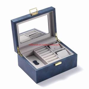 Wholesale Custom Cardboard Paper Jewelry Boxes Ring Necklace Luxury Jewelry Box With Mirror from china suppliers