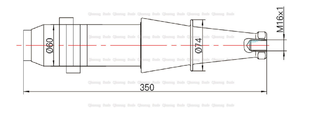 15Khz Ultrasonic Oscillator , 2600w Ultrasonic High Power Transducer With Steel Booster