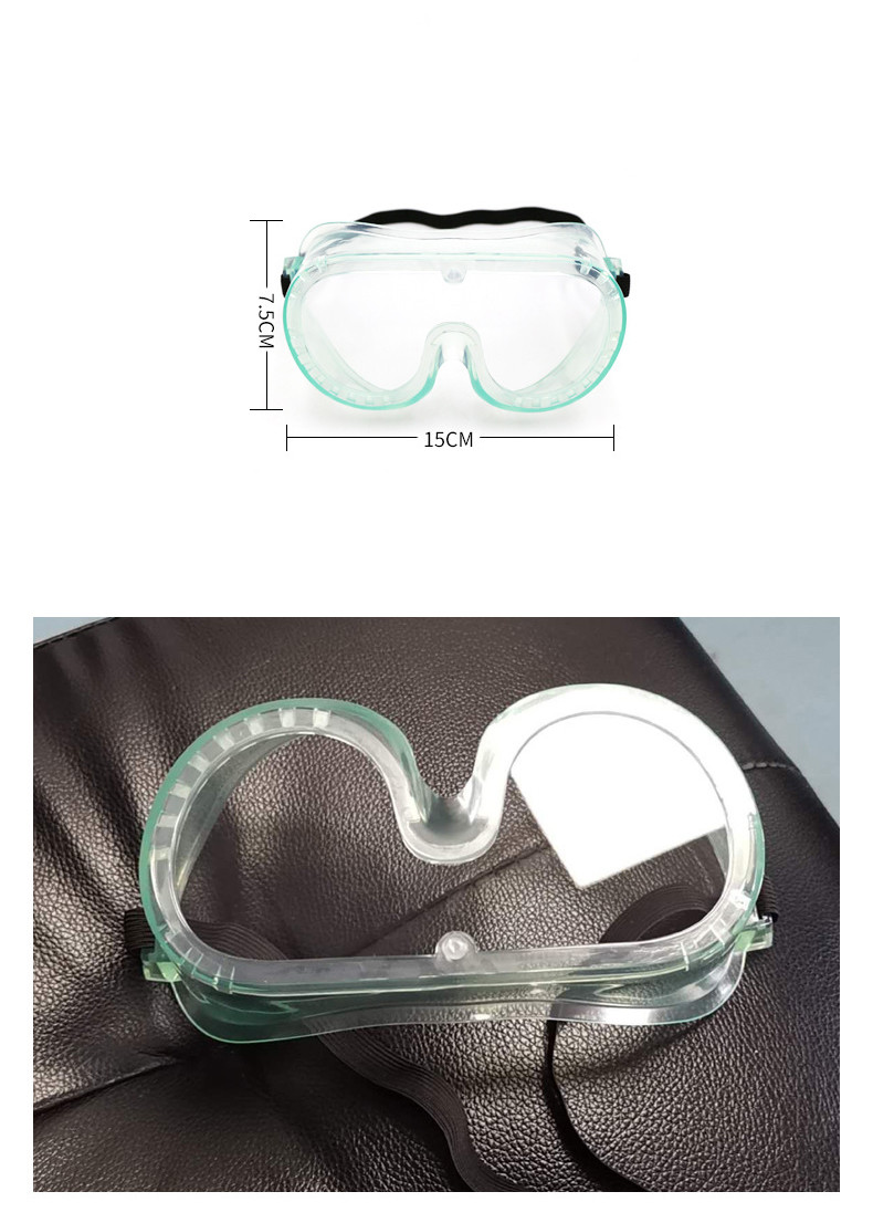 CE Full Encapsulated Eye Protection Goggles , Anti Splash Medical Safety Glasses