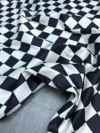 100% Silk 20MM Elastic Twill Fashion Plaid shirt for Girls