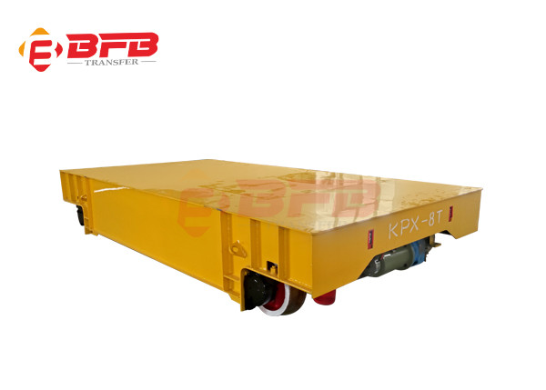 45t Battery Power Supply Rail Track Flat Transfer Car For Mold Plant