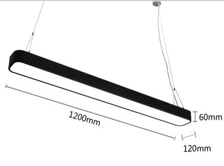 Aluminum Pendant Lamp 1200MM , Linear Pendant Lighting Circular Bead Linear