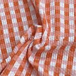 Ocean Recycled Activewear Knit Fabric Gingham Jacquard Bikini Swimwear