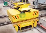 Rail Guided Battery Platform Ferry Motorized Trolley Transport Cart With Lifting