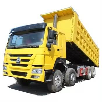 Used Howo 8x4 12 Wheel Dump Trucks 375 Hp Diesel Engine Sand Tipper Truck with