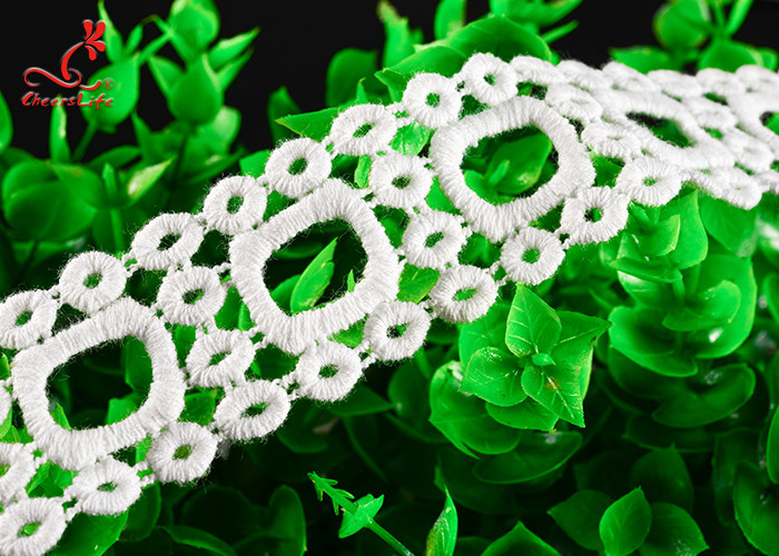 100% Cotton Water Soluble Lace Trim For Luggage Decoration