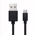 Black Straight USB Cable USB 2.0 A Male To Micro B 1m 2m 3m Length
