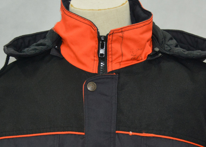 Cotton Winter Workwear Clothing Padded Jacket With Hood And Oxford Reinforcement