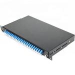 19 Inch Structure Wall Mounted 24 Port LC Duplex Adapters Fiber Optic Terminal
