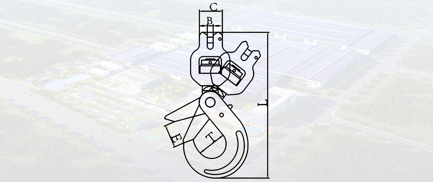 SLR007-G80 ANGLE ROTATED SAFETY HOOK