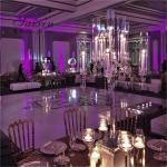 ZT-105 Luxury wedding centerpiece 9 arms crystal candelabras