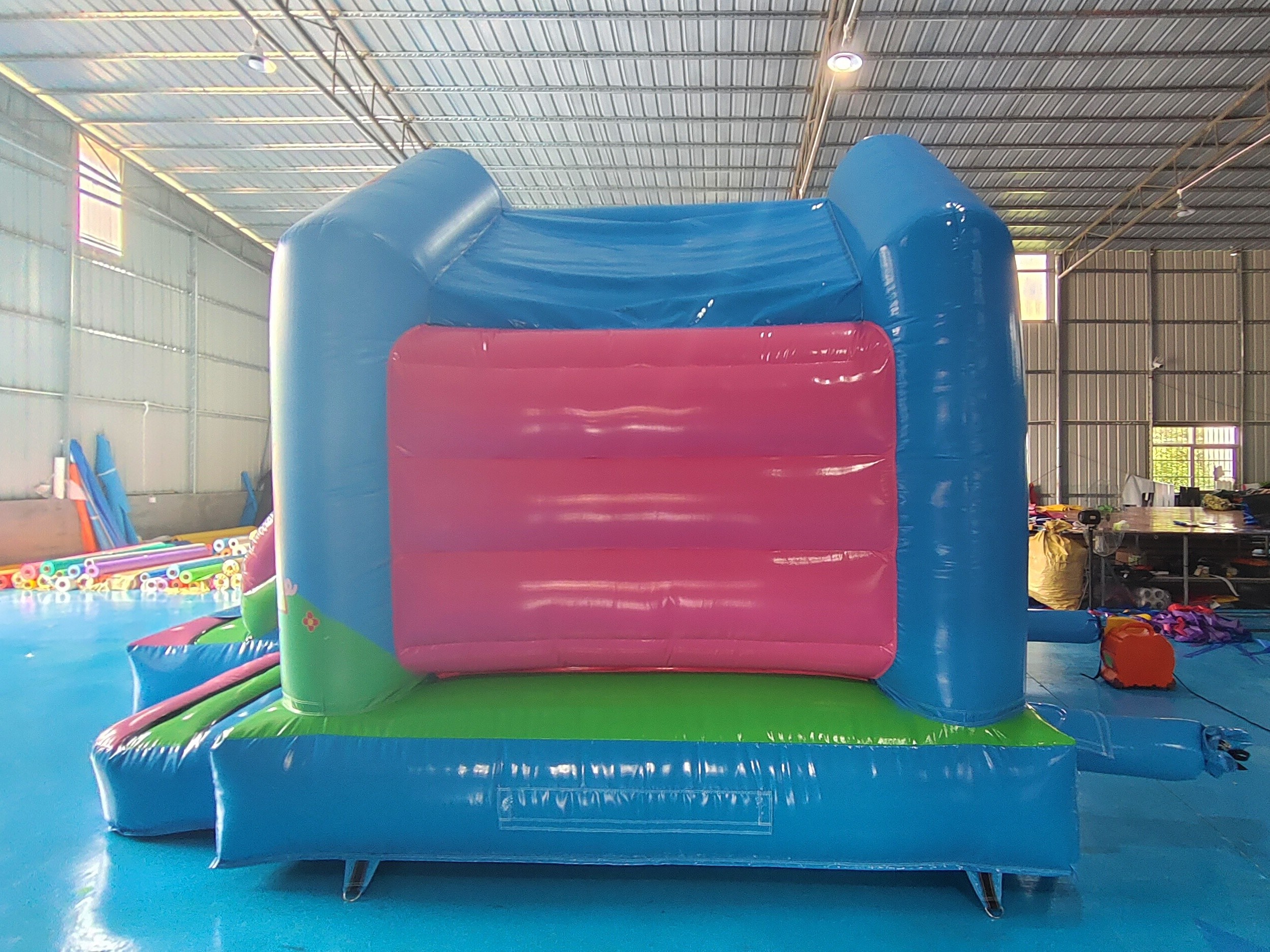 Commercial Outdoor Bouncer Infant Games Peppa Pig Cartoon Inflatable Bounce House With Slide Inflatable Combo For Kids