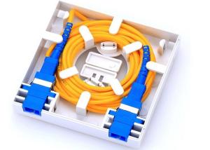 Wholesale Indoor Fiber Optic Distribution Box Mini 2 Port 2 Core Fiber Wall Mount Enclosure from china suppliers