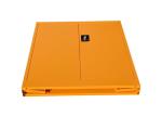 Fast Set Up Metal Lockable Cupboard , Fireproof Short Yellow Metal Cabinet