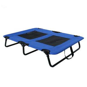 Wholesale 600D Oxford Elevated Dog Mat Camping Sleeper 110lbs With Center Blue Black from china suppliers