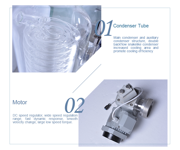 1520*620*2470mm Cbd Destillat Lab Rotary Evaporator