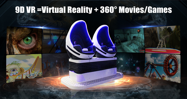 Dreamland 9D Virtual Reality Cinema Realidad Virtual 9D Egg Chair Video Game Machines For Game Center