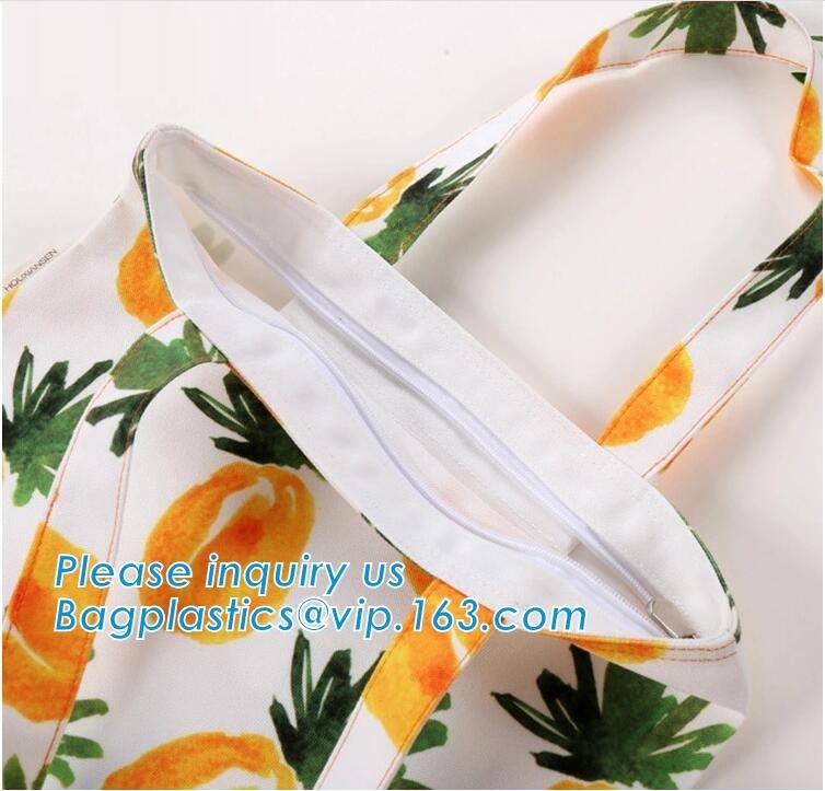 customized professional wholesale tote bag cotton canvas bags,Colorful pattern heat transfer printing custom canvas bag