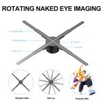 Indoor 62cm 1800 Brightness High Resolution 3D Hologram LED Fan for Outdoor