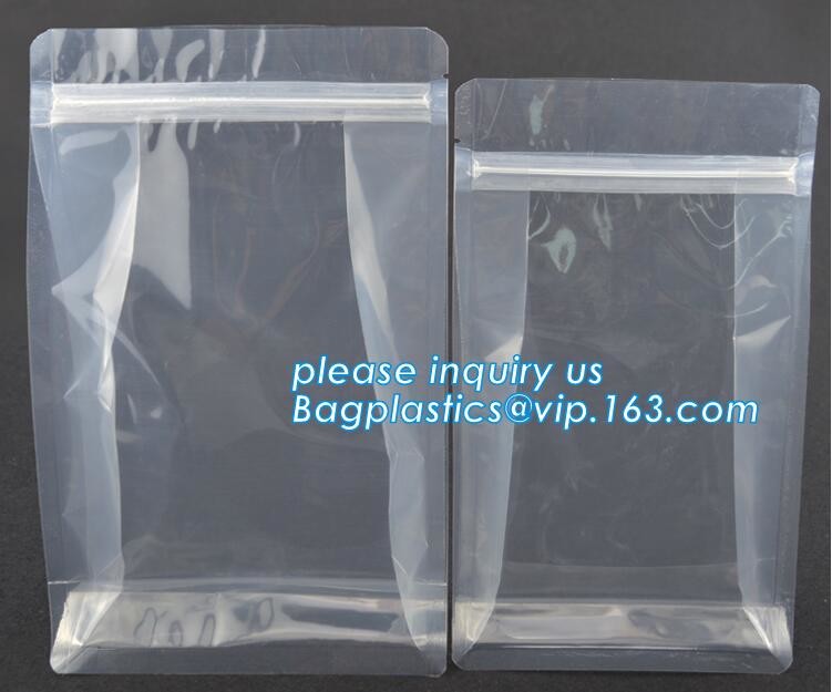 polypropylene Crystal Clear Cello Bags flat square block bottom opp bag,candy opp square bottom cello bag bagease packag