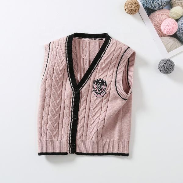 Baby Sleeveless Coat Warm Clothes Knit Sweater Boy and Girl Cotton Toddler Kids