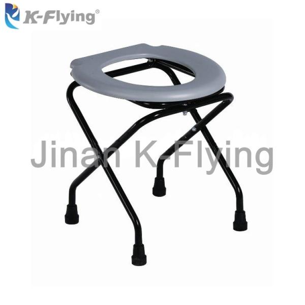 Stable Steel Medical Rehabilitation Equipment Folding Elderly Commode Toilet