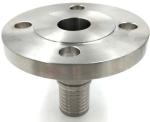 EN PN16 Stainless Steel Hose Couplings Fixed Flange With Toothed Hose Shank