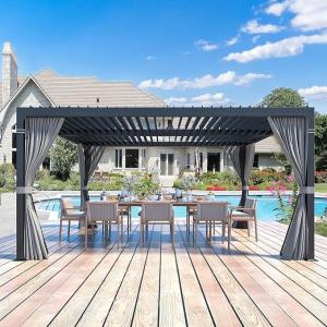 Wholesale Transform Your Outdoor Space Stylish Aluminum Pergola With Durability And Elegance from china suppliers