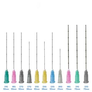 Wholesale Wrinkle Injection 18G 70mm Cannula Piercing Needles For Hyaluronic Acid Filler from china suppliers
