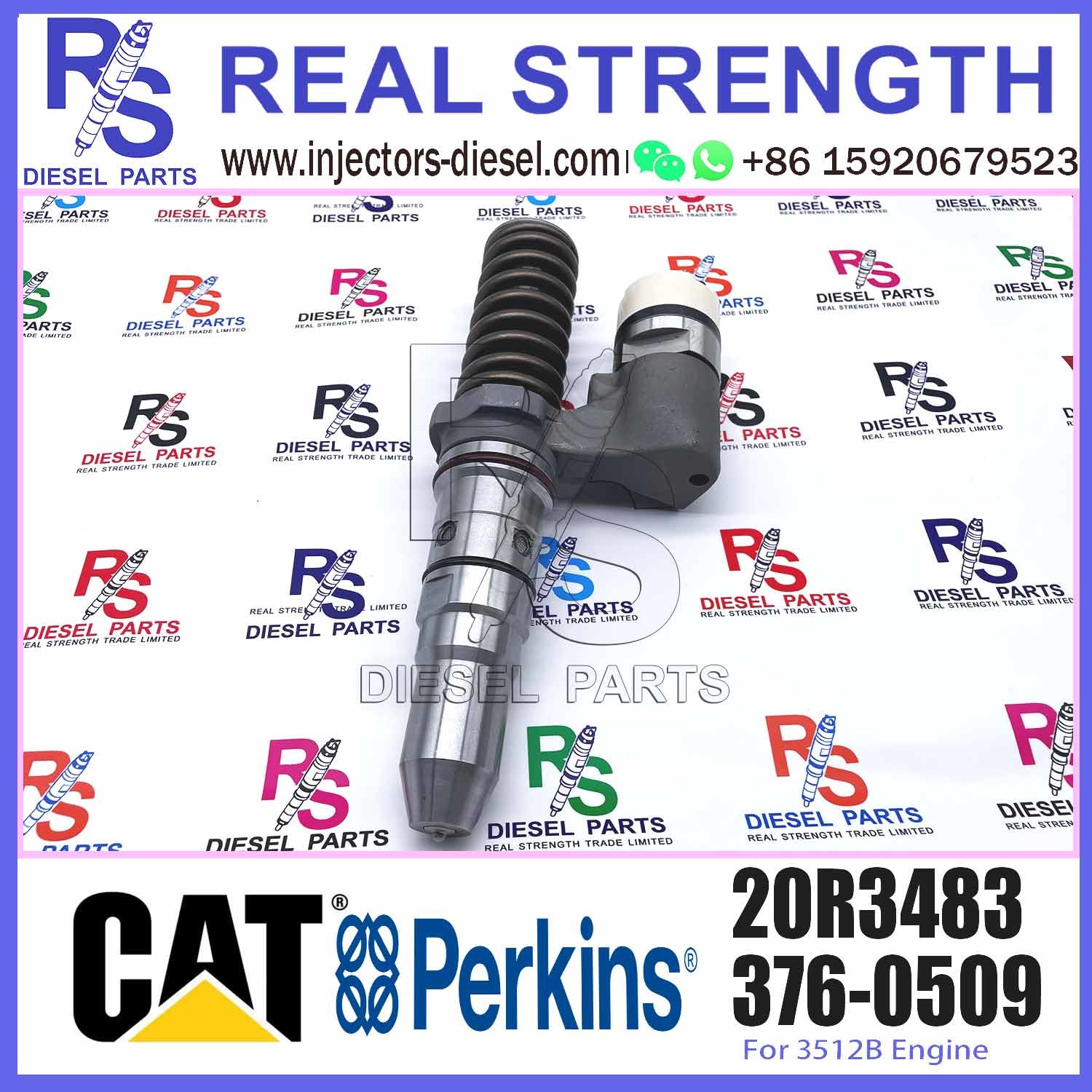 Diesel Fuel Common Rail Injector 20R-3477 20R3477 20R3483 For 3512B 3508B 3516B Engine