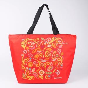 Wholesale Recycled Insulated Cooler Bags Portable Custom Printed Tote , Drink Cooler Bag from china suppliers