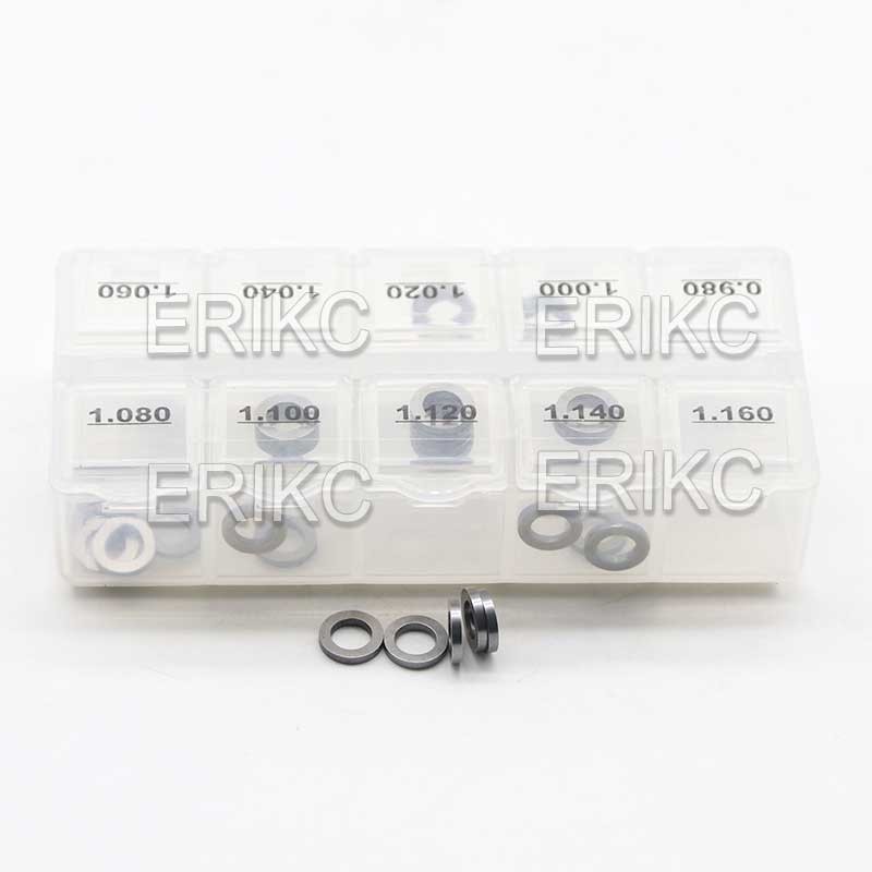 ERIKC B22 Armature Overlift Shim 50 pc /set Auto Engine Car Injector Valve Nozzle Shims Washer Size : 0.98mm--1.16mm