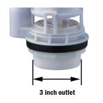 Flush Valve 3 Inch Outlet Toilet Replacement Parts High Efficiency High Quality