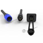IP67 M19 Connector 4 Pin Waterproof Female Connector For industrial Solder Cable
