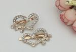 LHZ426 Heart Decorative Shoe Clips , Hardwearing DIY Shoe Clips Exquisite