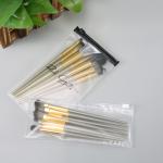 EVA plastic zipper bag for travel business makeup brush toothbrush packaging