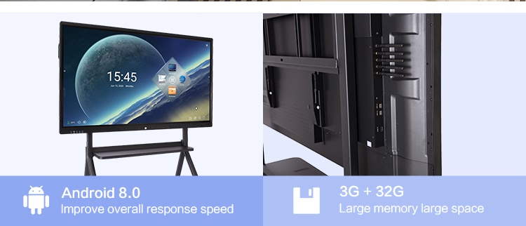 Business 65 Inch Touch Screen , Infrared Interactive Flat Panel Display