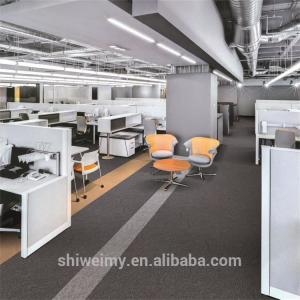 Wholesale 100% Invista nylon material pure color loop pile carpet tiles for office from china suppliers