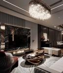 Custom Stainless Steel Hotel Furniture Luxury Tea Table Metal Elements