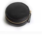 Minimalist PU Leather Box QC Mini Jewelry Box With Zipper Deboss