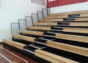 Wholesale Indoor Wood Tiered Retractable Bleacher Seating For High School from china suppliers