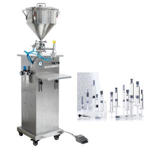 Wholesale Semi Automatic Cosmetic Cream Bottle Filler Syringe Gel Sanitary Grade from china suppliers
