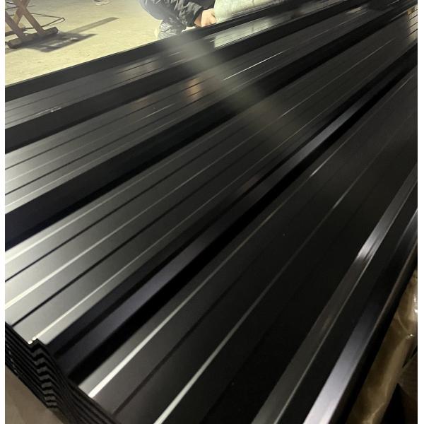 RAL9004 Single Black PPGL Metal Corrugated Trapezoidal Steel Roofing Corrugated Cladding Panels