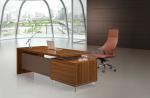 Large Size Contemporary Office Furniture , Modern Executive Desk Dark Color