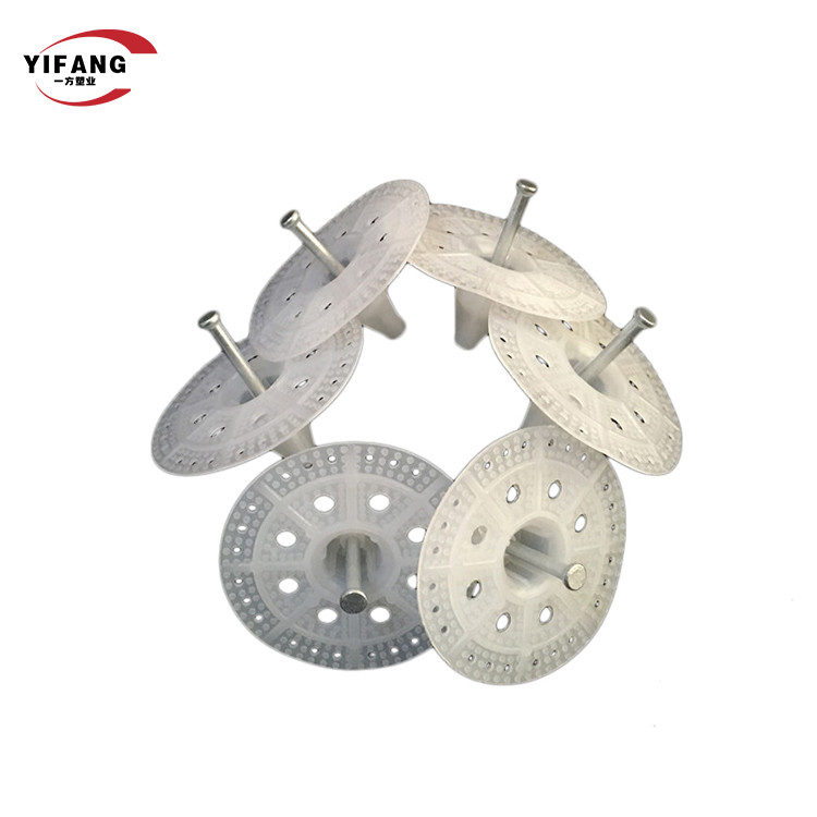 White Plastic Concrete Wall Anchors 50mm/60mm Washer 20-220mm Tube Length