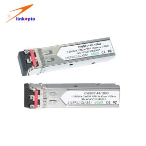 Wholesale 700mW 1430nm LC 100KM 1.25G CWDM SFP Transceivers from china suppliers
