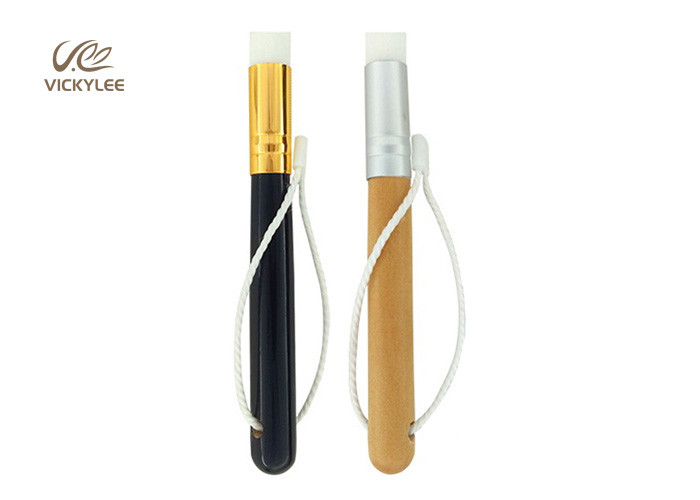 Wooden Color 12.8cm Facial Makeup Brushes For Nose