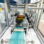 3 Ply Non Woven Face Mask Making Machine One Button Switch